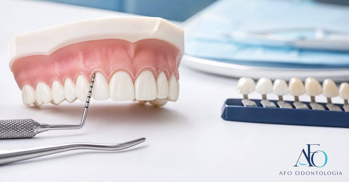 Gengivoplastia com contorno gengival equilibrado em arcada dental em Taboão da Serra