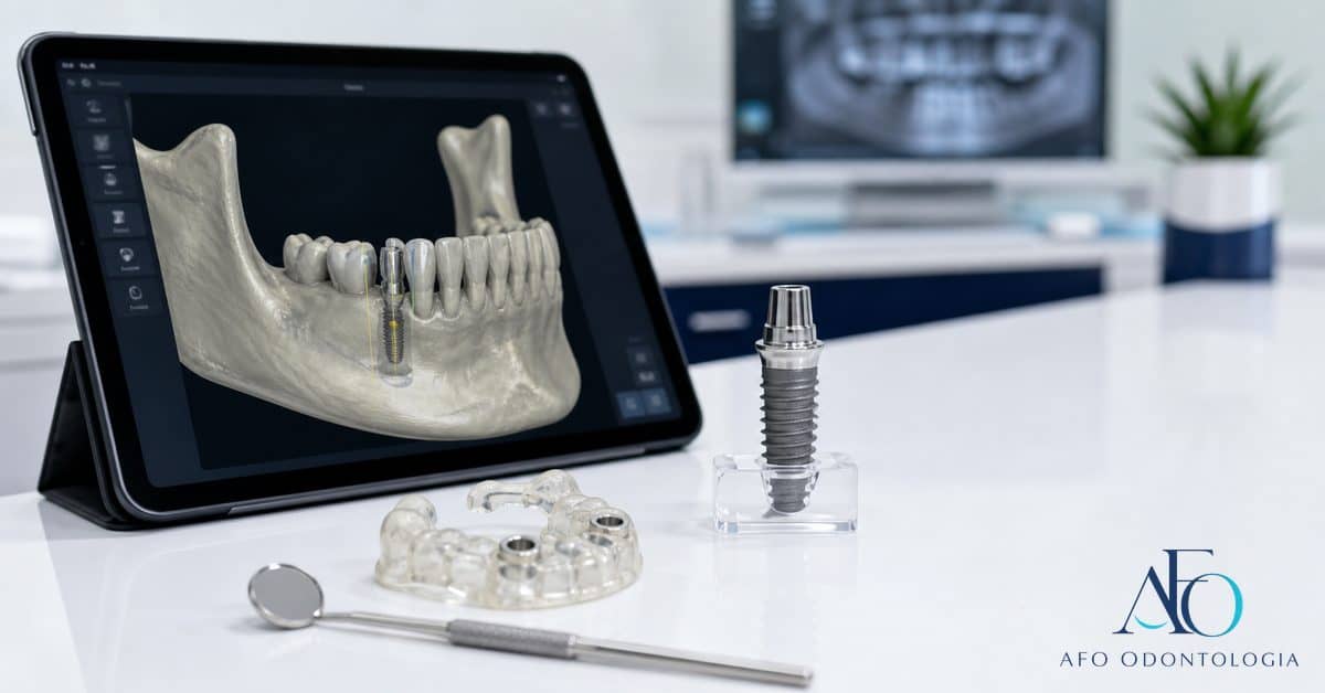 Tomografia odontológica usada no planejamento de implante dentário em Taboão da Serra