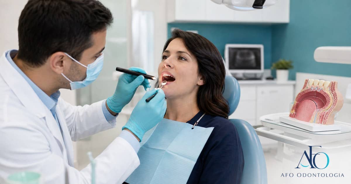 Avaliação odontológica de ferida na boca que não cicatriza em Taboão da Serra
