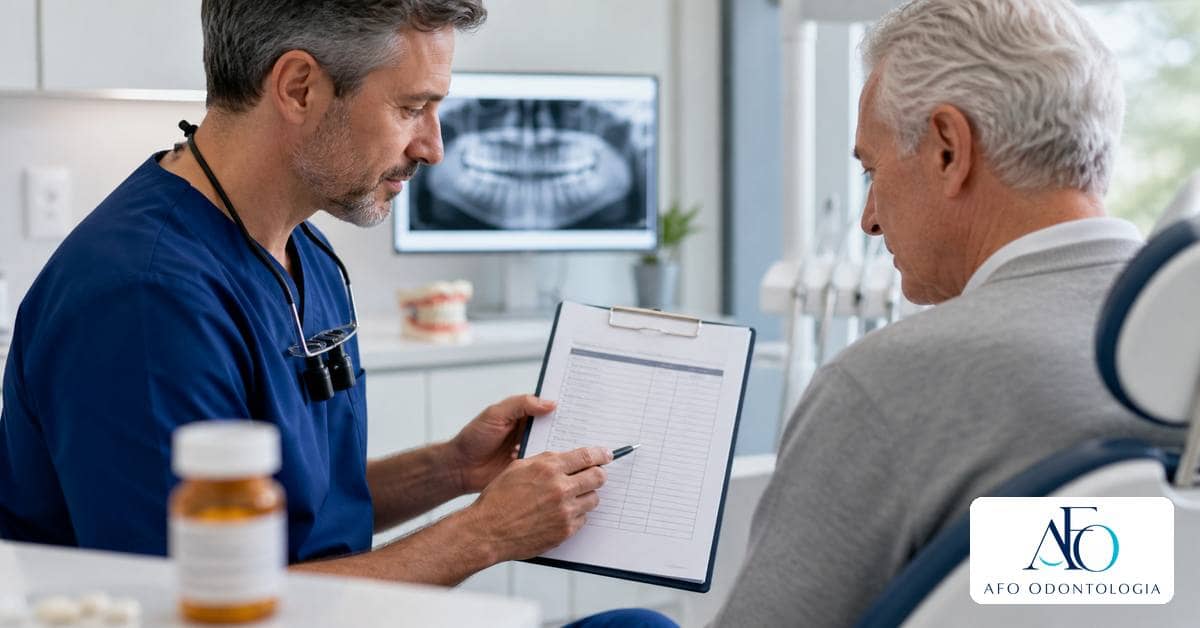 Ilustração para o artigo Implante dentário usando anticoagulante: como é o planejamento