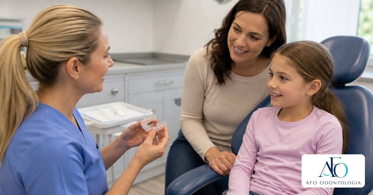 Criança em consulta odontológica preventiva